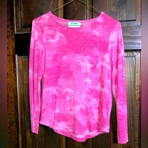 Old Navy Pink tye dye long sleeve shirt size 10/12 girls